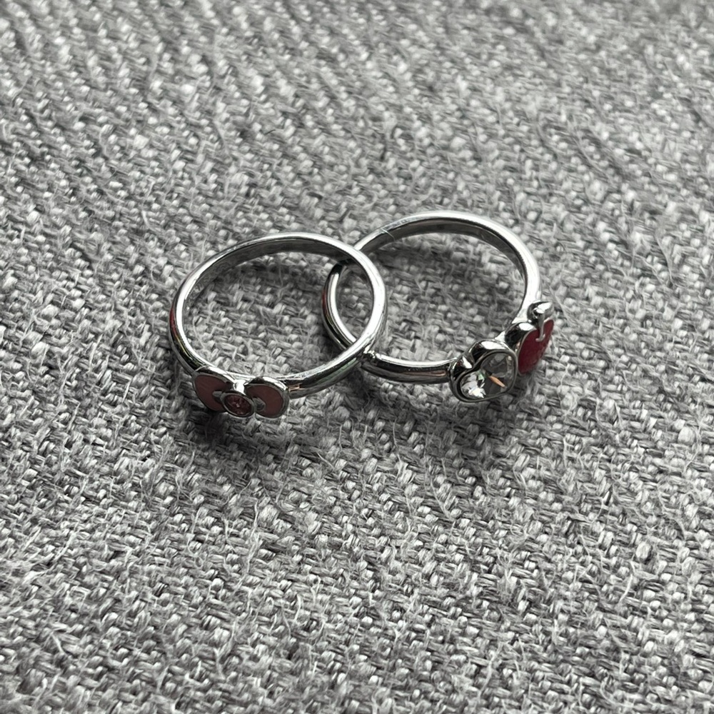 Swarovski Sanrio Hello Kitty stackable rings